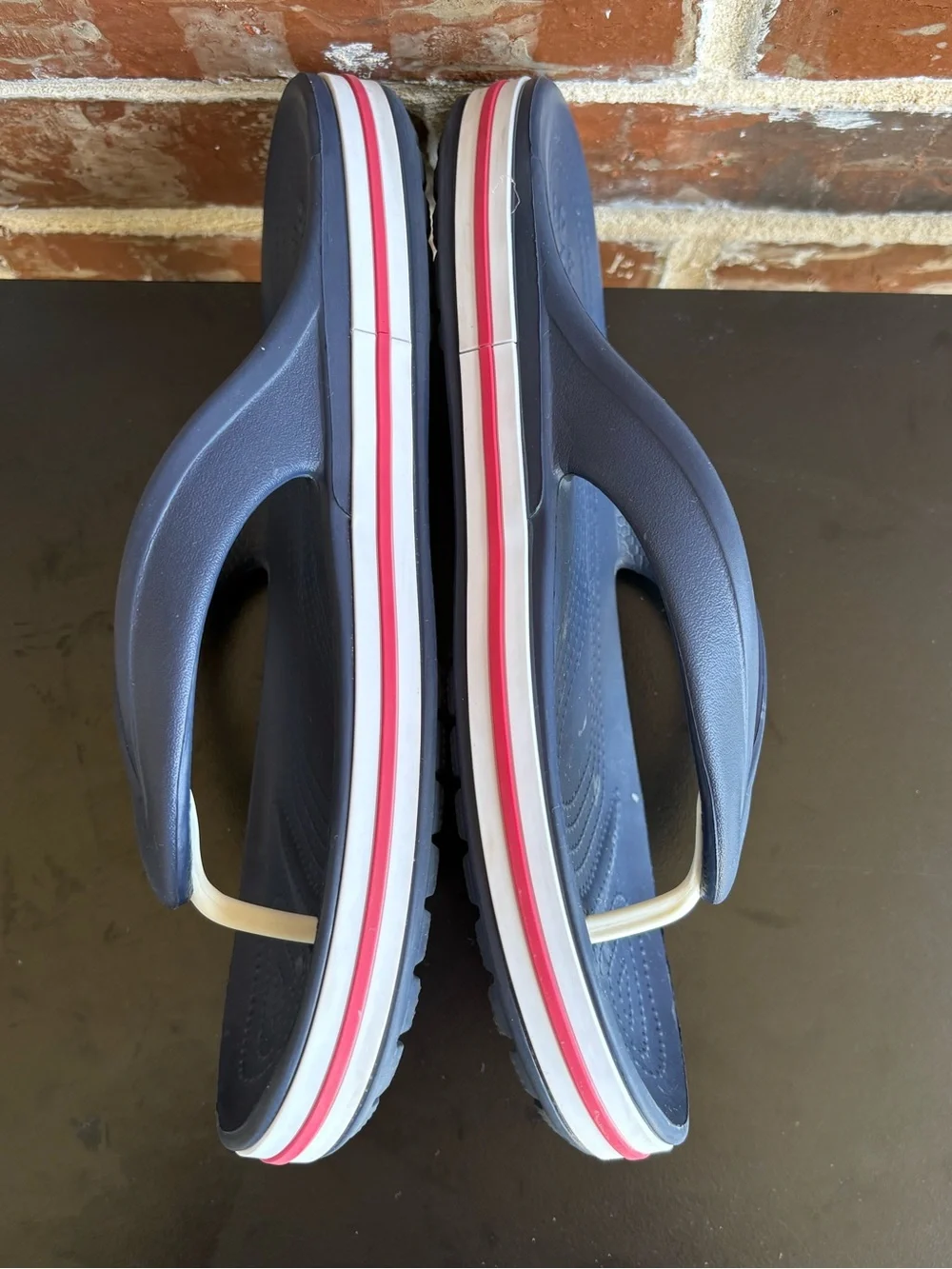 CROCS Bayaband Navy‎ Pepper Flip-Flops Thong Sandals Size 8